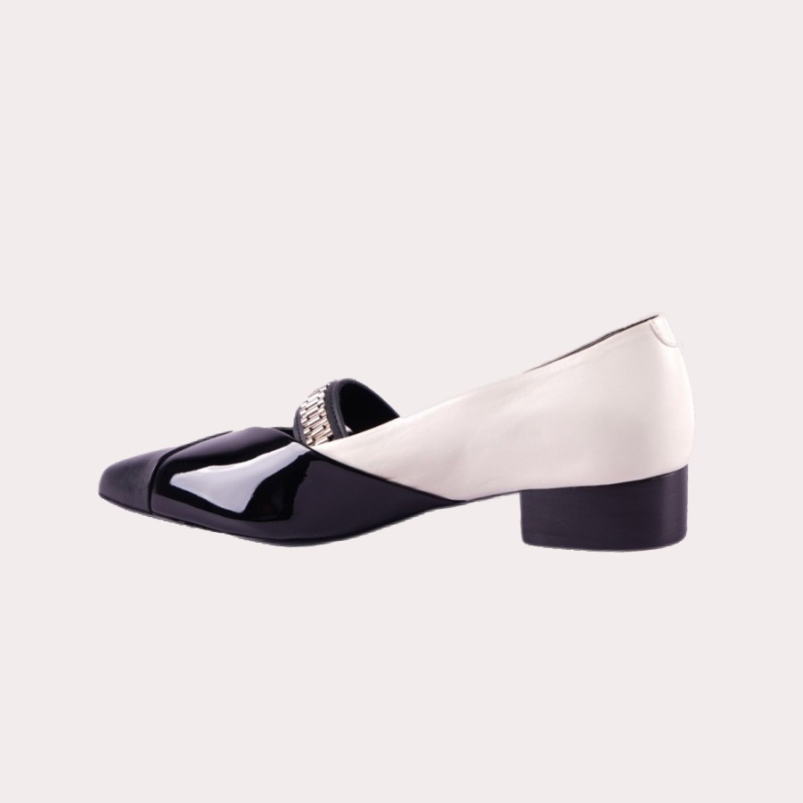 Shoes LANVIN | Lanvin-Pointed Black & White Pumps