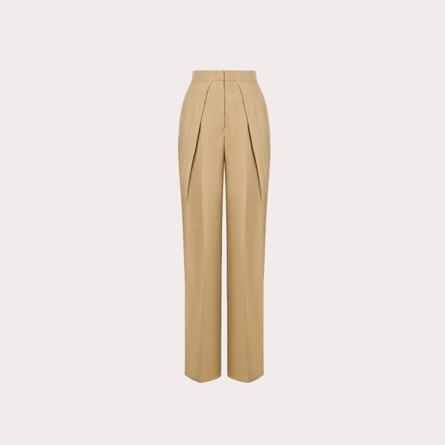 Clothing ALBERTA FERRETTI | Alberta Ferretti-Trousers In Linen And Viscose