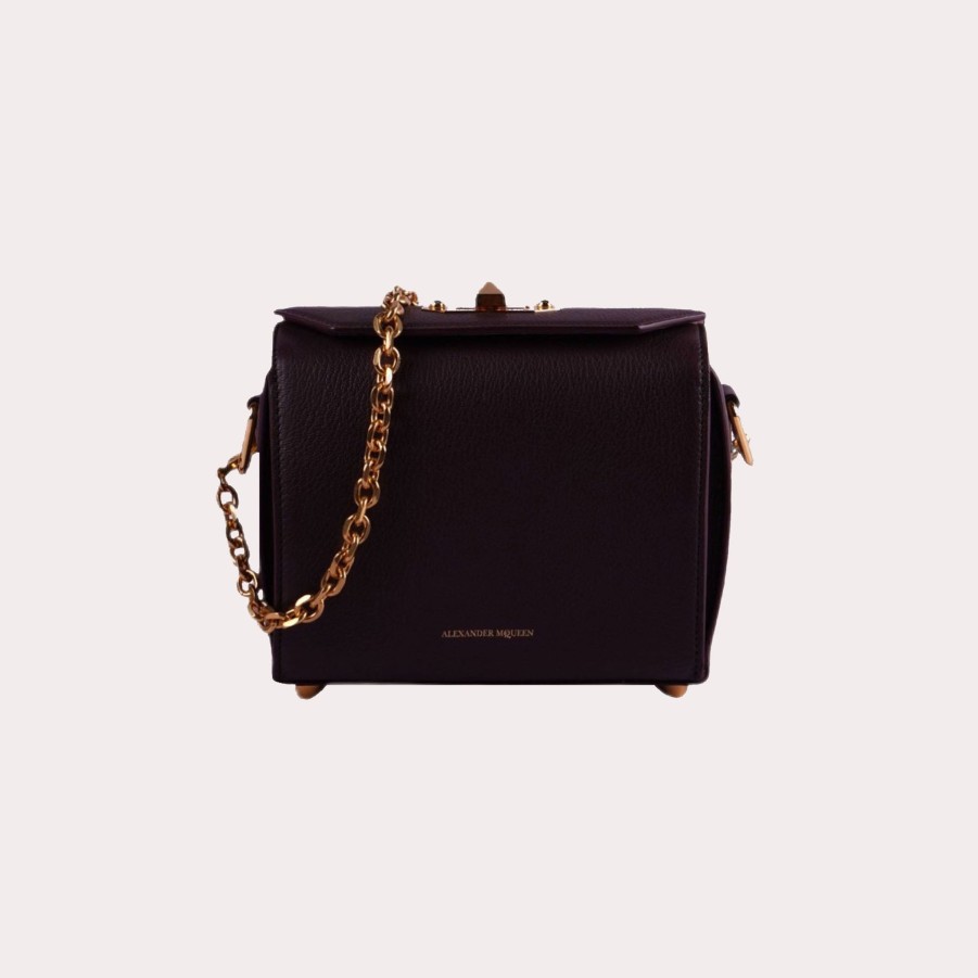 Bags ALEXANDER MCQUEEN | Structured Handbag With Gold Chain Strap