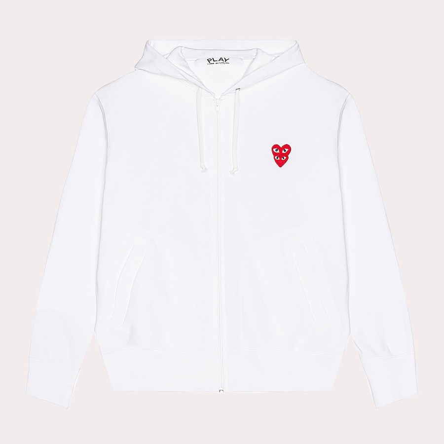 Clothing CDG PLAY | Cgd Play- Cotton Hoodie With Logo