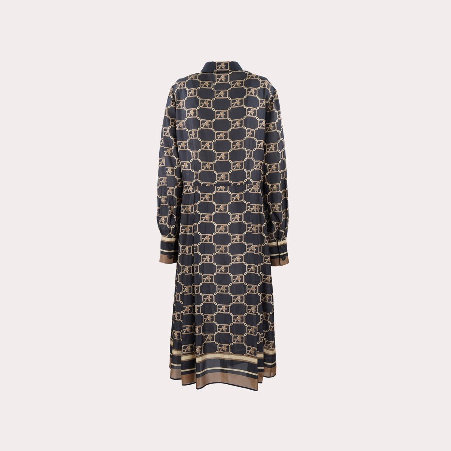 Clothing ALBERTA FERRETTI | Alberta Ferretti-Fantasy Silk Printed Shirt Dress