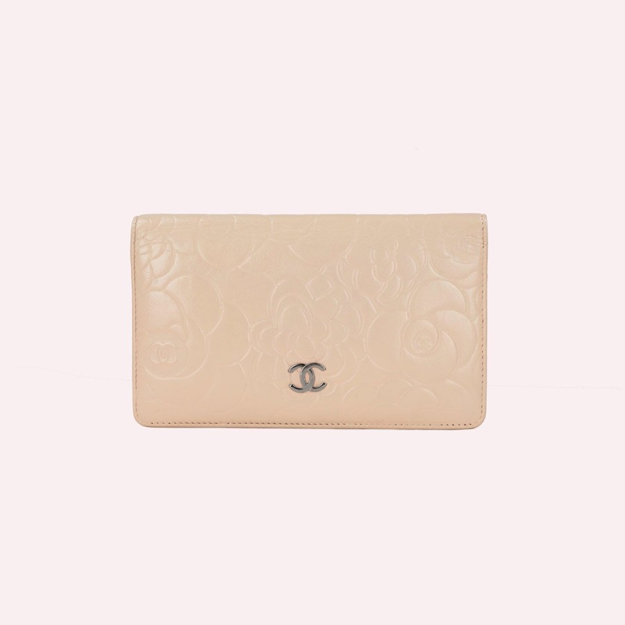 Accessories CHANEL | Chanel-Pink Embossed Lambskin Leather Wallet