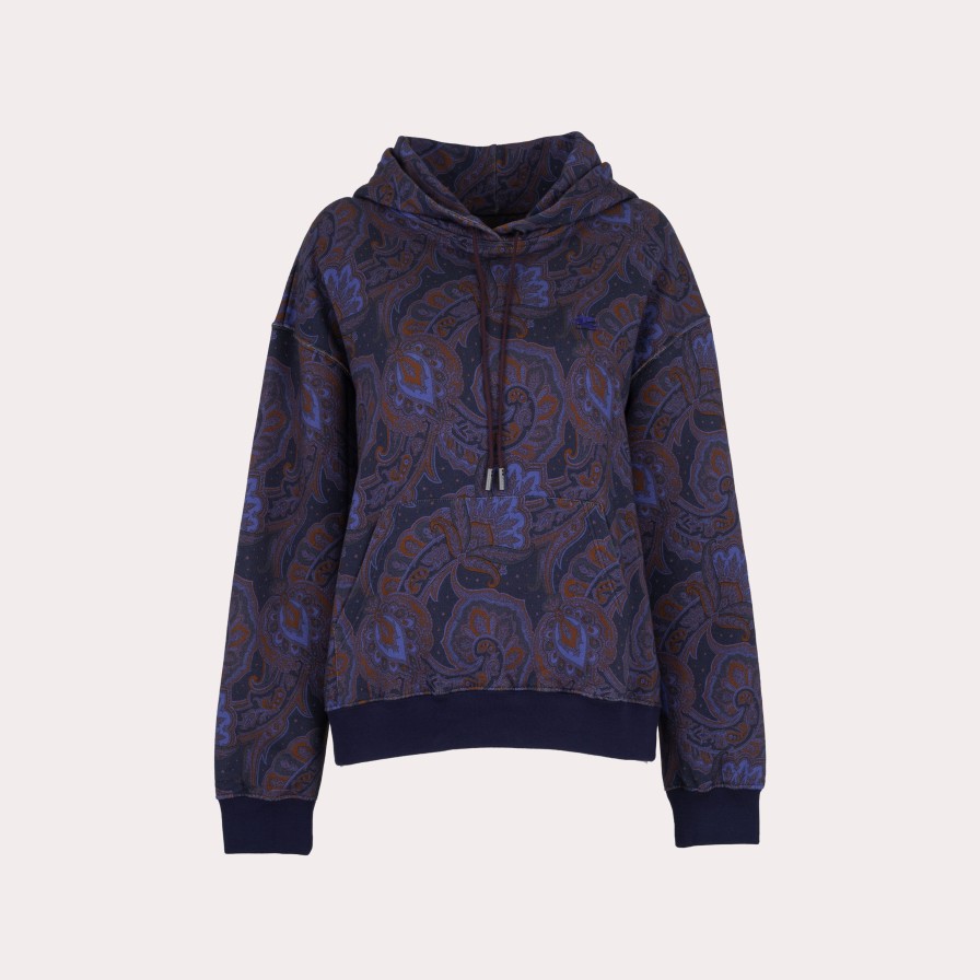 Clothing ETRO | Etro-Paisley-Print Cotton Hoodie