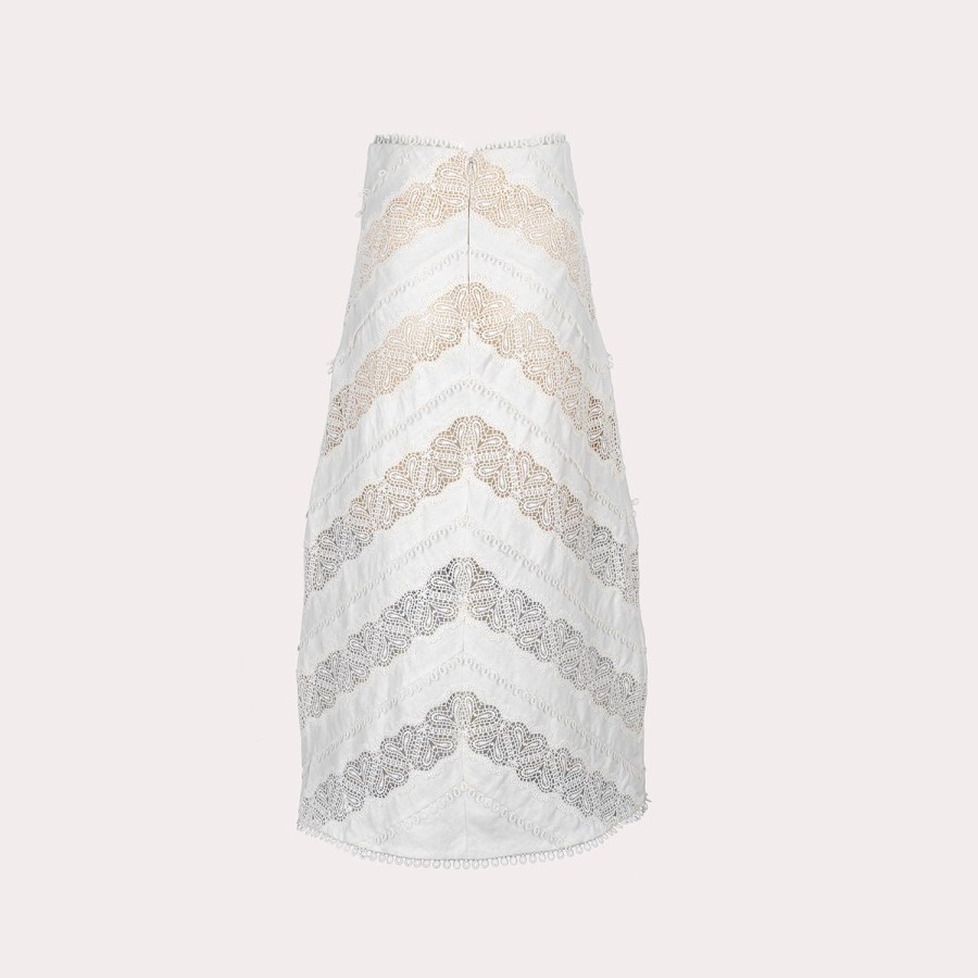 Clothing ZIMMERMANN | Zimmermann-Sheer Skirt