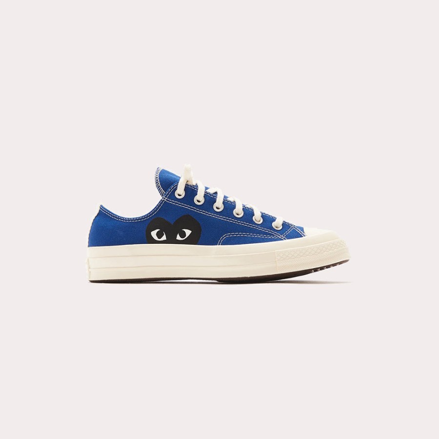 Mens PLAY COMME DES GARCONS | Comme Des Garcons Play X Converse-Heart-And-Eyes Low Top Chuck 70 Sneakers