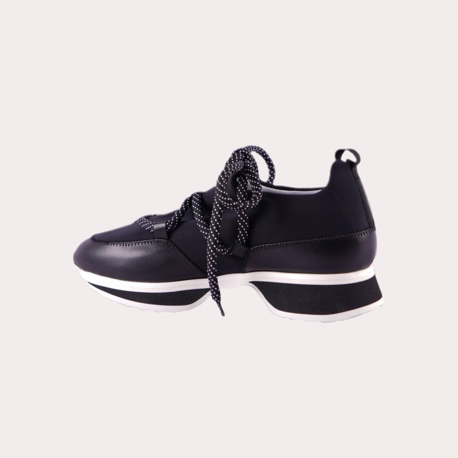 Shoes PIERRE HARDY | Pierre Hardy-Leather Mix Curved Sole Sneakers